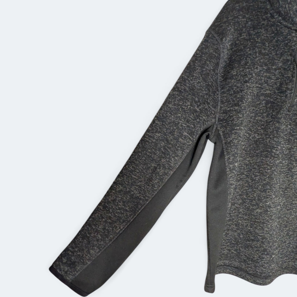 Beverly Hills Polo Club Charcoal Gray Quarter-Zip Pullover Men Athletic Size L - Picture 6 of 12